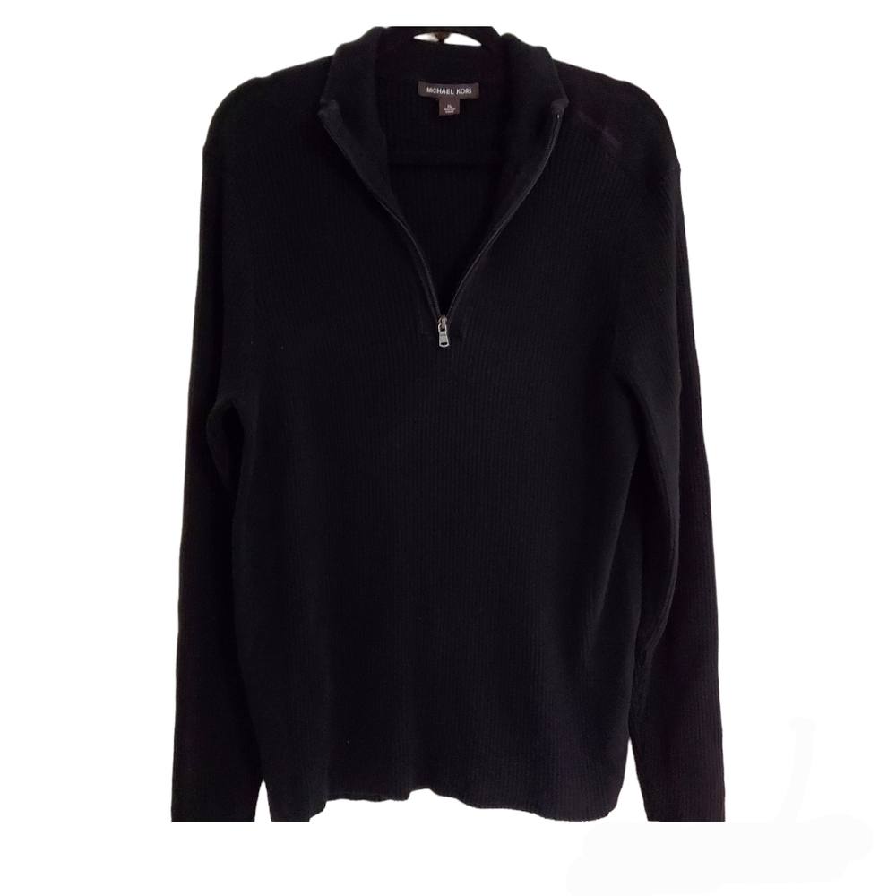 Michael Kors Black Ribbed Sweater